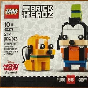 Lego Disney BRICK'H'EADZ "Goofy & Pluto" 40378 UNOPENED